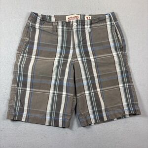 Mossimo Supply Co. Men's Shorts Size 34 Plaid Gray pockets